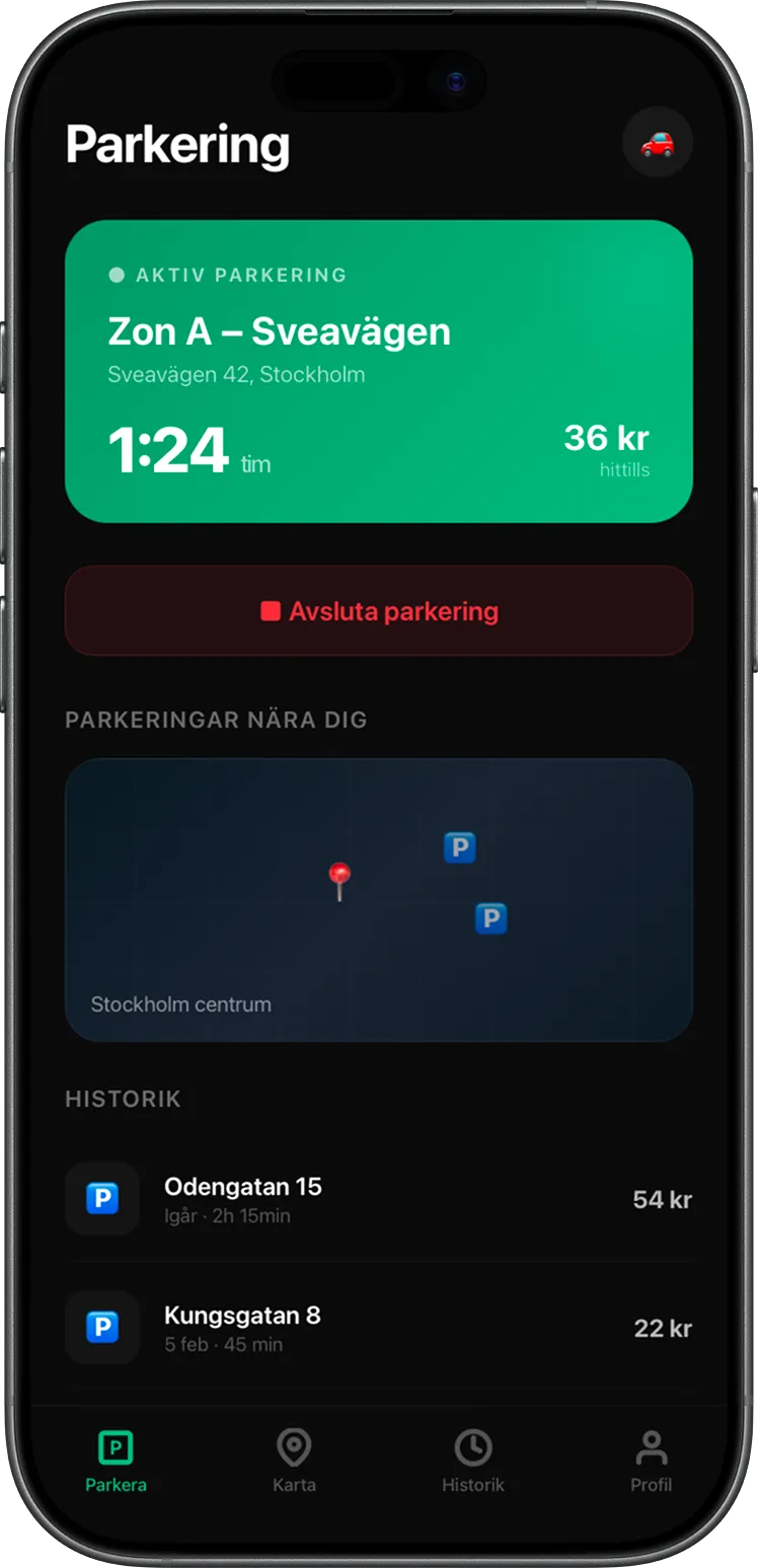 Mobilapp för Android – hälsa